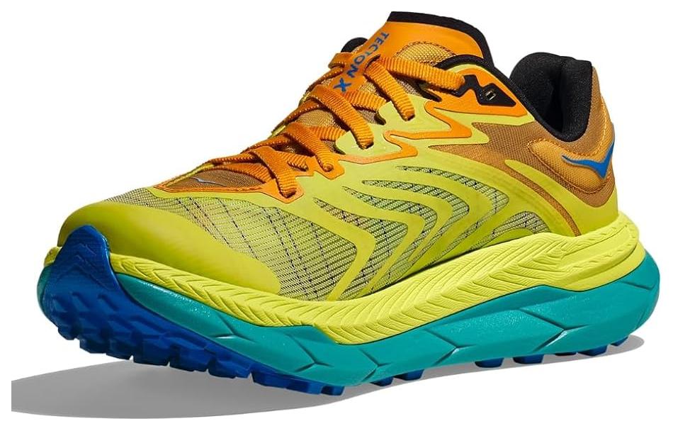 Lookbook HOKA ONE ONE Tecton X 2 圓頭舒適 百搭 休閒 減震防滑 低幫 跑步鞋 男款 黃色