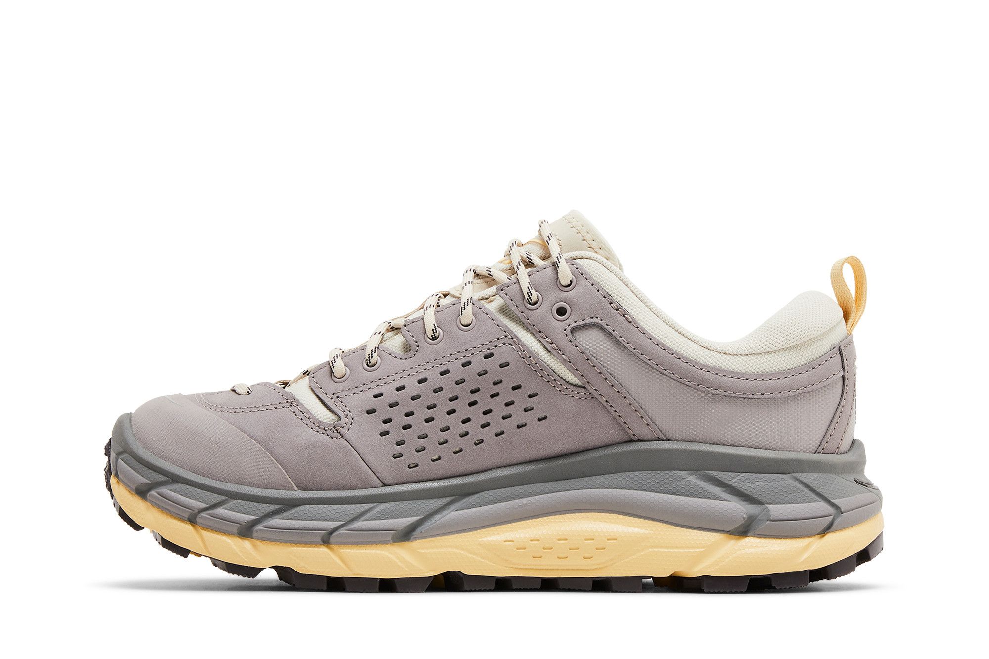 Lookbook HOKA Tor Ultra Low GORE-TEX 'Oat Milk Opal' Sepatu Hiking Pria 1130310-OKP