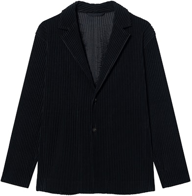 オムプリッセ イッセイミヤケ ブラック シングルブレスト プリーツブレザー. HP55JD401-15 Buy オムプリッセ イッセイミヤケ ブラック シングルブレスト プリーツブレザー. HP55JD401-15