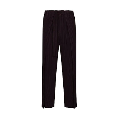 Homme Plissé Issey Miyake Pleated Tapered Trousers Black HP16JF209-84