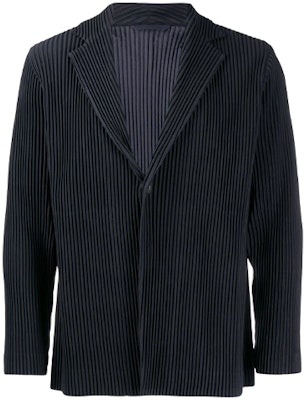Homme Plissé Issey Miyake 黑色百摺長袖西裝外套 男款 HP98JD201-15 Order Homme Plissé Issey Miyake 黑色百摺長袖西裝外套 男款 HP98JD201-15