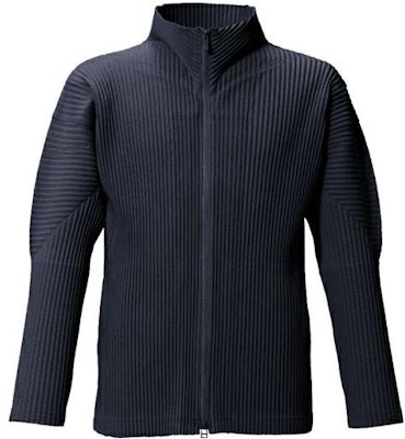 オムプリッセ イッセイミヤケ ブルー プリーツ ジップアップ ニットセーター メンズ HP55JL140-75 Buy オムプリッセ イッセイミヤケ ブルー プリーツ ジップアップ ニットセーター メンズ HP55JL140-75