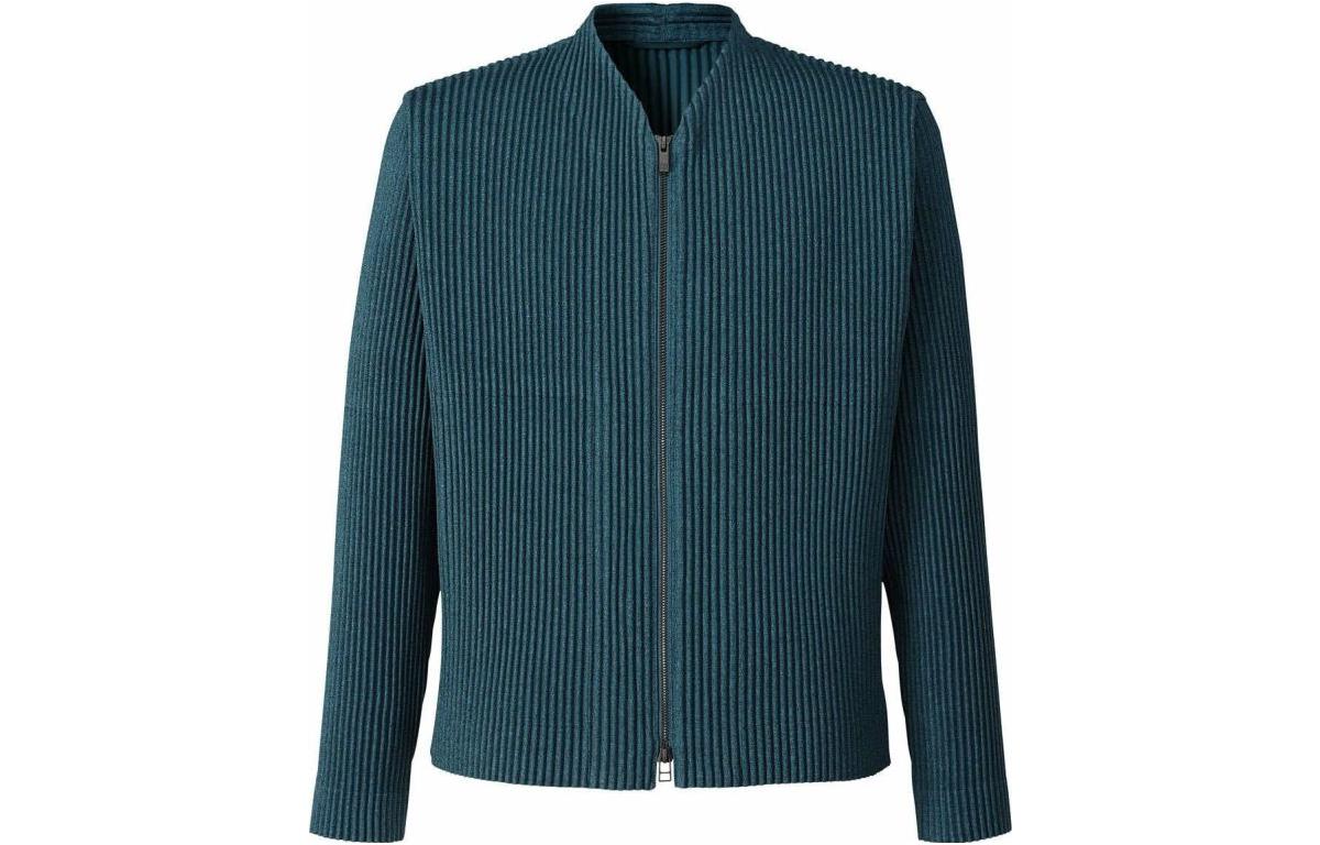 HOMME PLISSÉ ISSEY MIYAKE Blue Solid Pleated Jacket HP21FC301-72