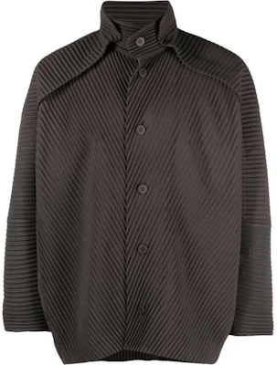 HOMME PLISSÉ ISSEY MIYAKE Jaket Lelaki Coklat Lengan Panjang Single-Breasted HP38JC101-68 Buy HOMME PLISSÉ ISSEY MIYAKE Jaket Lelaki Coklat Lengan Panjang Single-Breasted HP38JC101-68