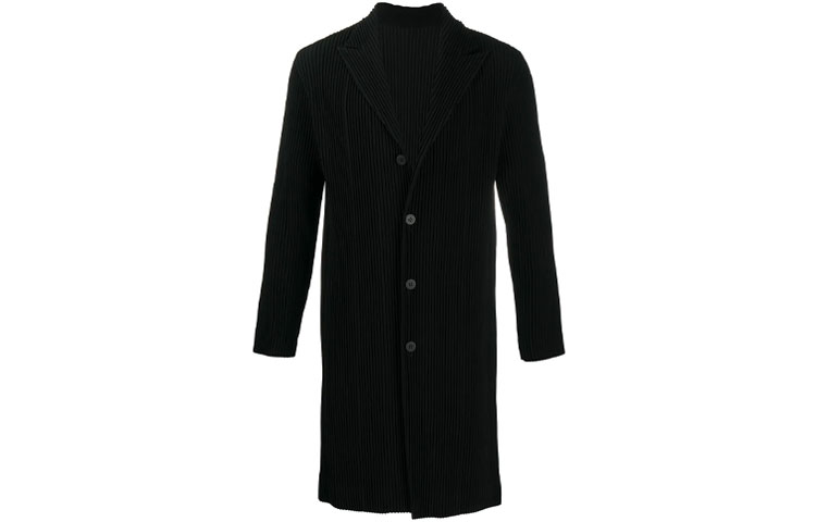HOMME PLISSÉ ISSEY MIYAKE FW21 Solid Pleated Jacket Black HP08FD101-19