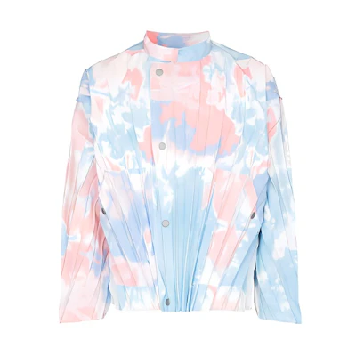 HOMME PLISSÉ ISSEY MIYAKE FW21 Tie-Dye Pleated Jacket Pink () HP16FC020-70
