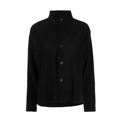 HOMME PLISSÉ ISSEY MIYAKE FW22 Black Single-Breasted Loose-Fit Jacket HP26JD16115
