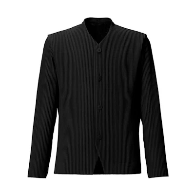 HOMME PLISSÉ ISSEY MIYAKE FW22 Black Single-Breasted Casual Jacket HP11JD211-15