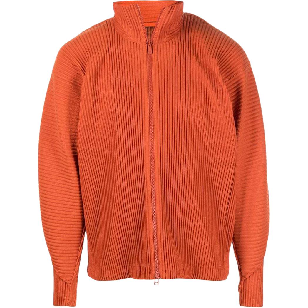 HOMME PLISSÉ ISSEY MIYAKE FW22 High-Neck Pleated Zip Jacket HP28JC146-33