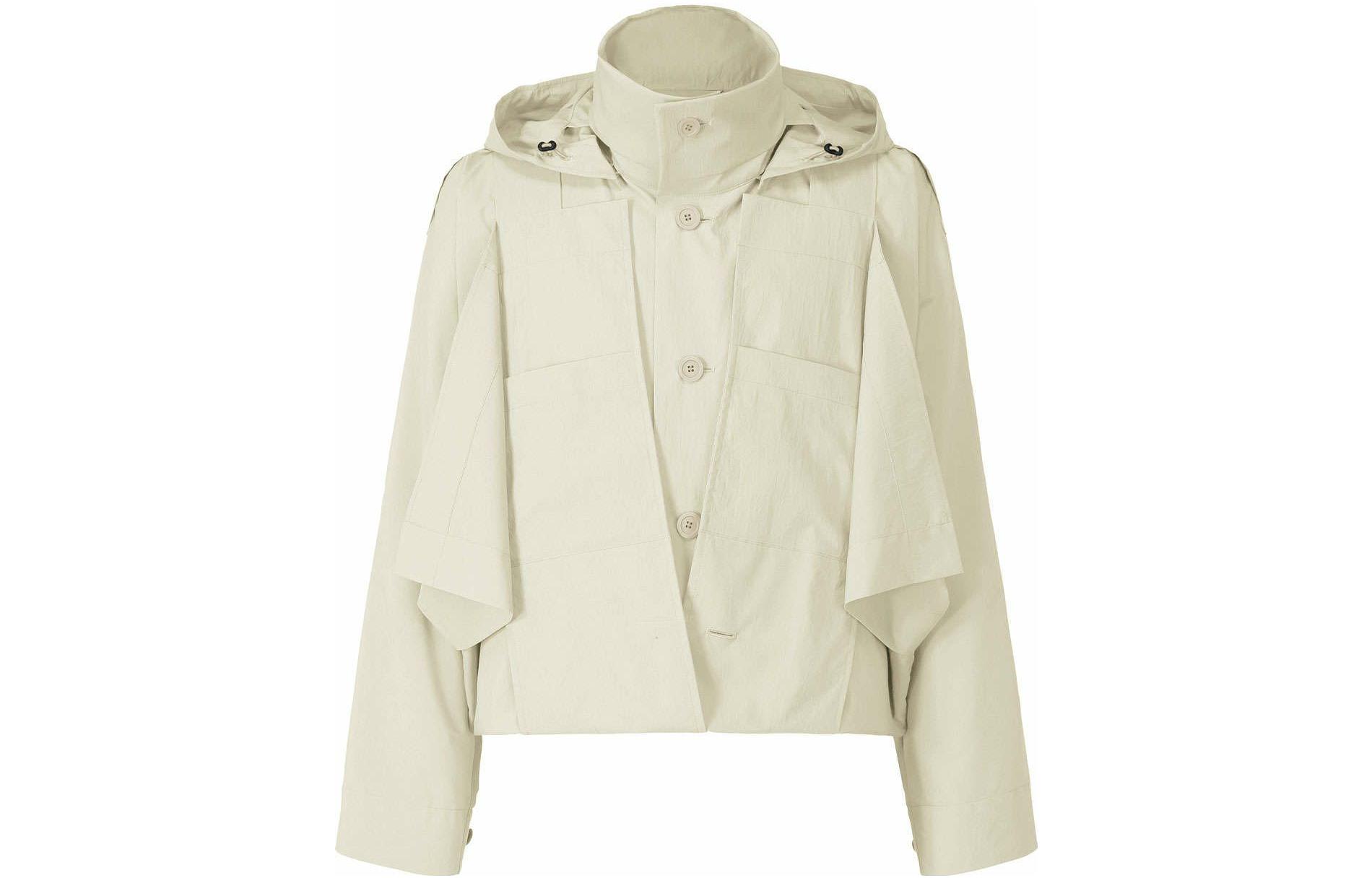 HOMME PLISSÉ ISSEY MIYAKE FW22 Light Green Pleated Long Sleeve Hooded Jacket Men HP23FA314-03