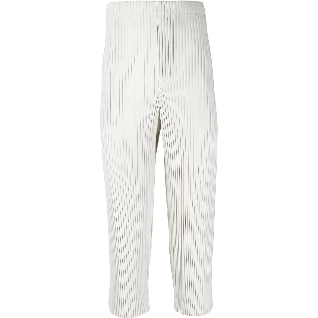 Homme Plissé Issey Miyake FW22 Light Grey Pleated Ankle Pants  Casual. HP28JF10904