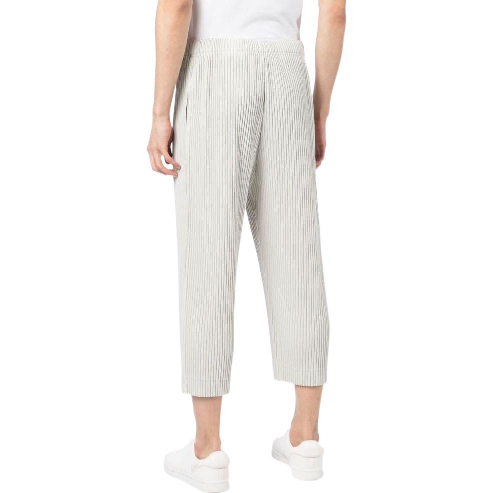 Purchase Homme Plissé Issey Miyake FW22 淺灰色百褶休閒九分褲 HP28JF10904