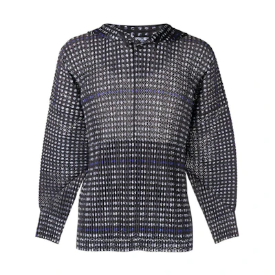 HOMME PLISSÉ ISSEY MIYAKE FW22 Mesh Hoodie Pullover Colorblock HP26JK187-15
