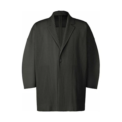 HOMME PLISSÉ ISSEY MIYAKE FW22 Pleated Single-Button Jacket Black HP23JL116-15