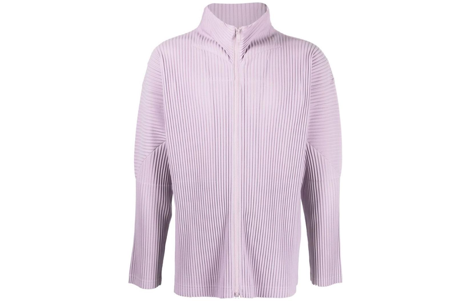 HOMME PLISSÉ ISSEY MIYAKE FW22 Pleated Turtleneck Loose Jacket Blue Menswear HP26JL144LILLA