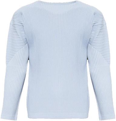 Homme Plissé Issey Miyake FW23 藍色圓領長袖毛衣休閒男裝 HP33-JK112-70 Buy Homme Plissé Issey Miyake FW23 藍色圓領長袖毛衣休閒男裝 HP33-JK112-70