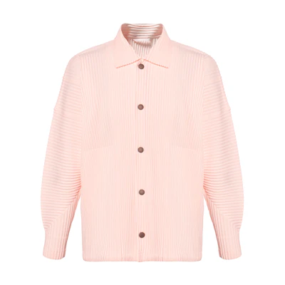 HOMME PLISSÉ ISSEY MIYAKE FW24 Pink Pleated Single-Breasted Jacket HP48JC106-20