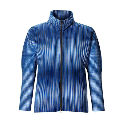 HOMME PLISSÉ ISSEY MIYAKE Gradient Zip-Up High Collar Jacket Men HP11JL217-72