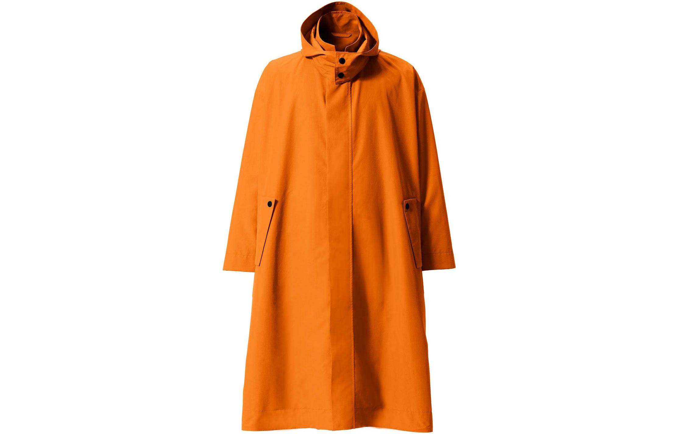 HOMME PLISSÉ ISSEY MIYAKE Hooded Long-Sleeve Jacket Orange Menswear HP12FA022-32