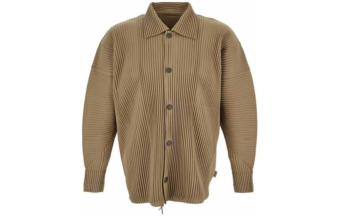 HOMME PLISSÉ ISSEY MIYAKE Light Brown Slim Fit Long Sleeve Jacket HP46JC106-42