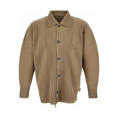 HOMME PLISSÉ ISSEY MIYAKE Light Brown Slim Fit Long Sleeve Jacket HP46JC106-42
