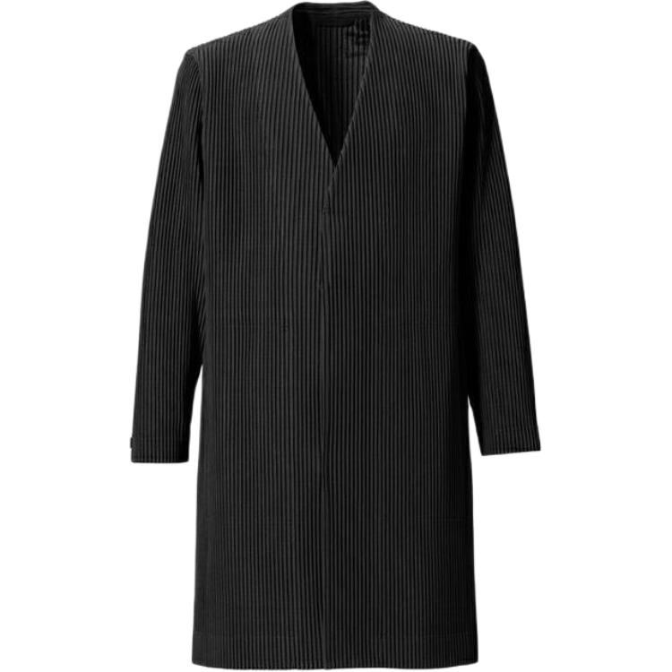 HOMME PLISSÉ ISSEY MIYAKE Mid-Length Solid Pleated Jacket HP03JD214-15