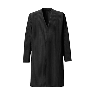 HOMME PLISSÉ ISSEY MIYAKE Mid-Length Solid Pleated Jacket HP03JD214-15