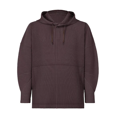 HOMME PLISSÉ ISSEY MIYAKE Monthly Color Dec Brown Hoodie Long Sleeve HP33JK127-47