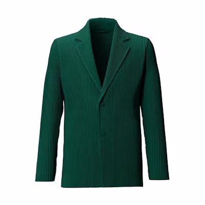 HOMME PLISSÉ ISSEY MIYAKE Pleated Solid Jacket Green () HP03JD208-62