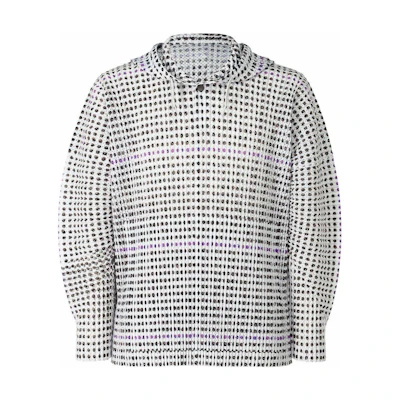 HOMME PLISSÉ ISSEY MIYAKE Polka Dot Hoodie White () HP21JK187-03