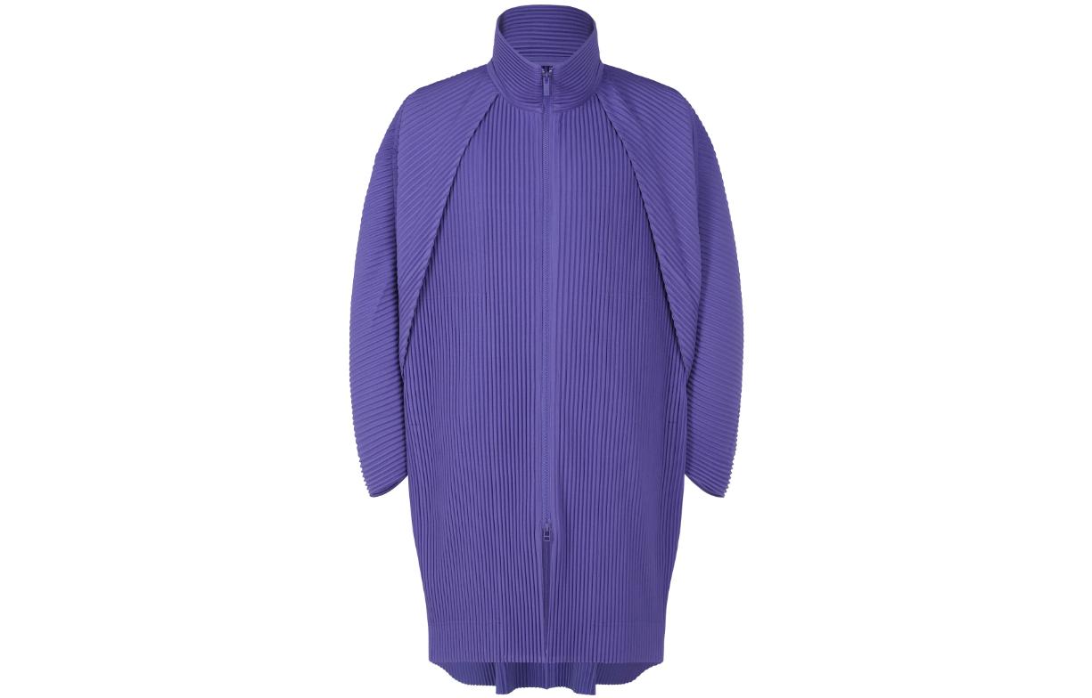 HOMME PLISSÉ ISSEY MIYAKE Purple Zip-Up Raglan Sleeve Jacket HP33JA114-84