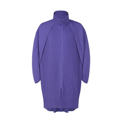 HOMME PLISSÉ ISSEY MIYAKE Purple Zip-Up Raglan Sleeve Jacket HP33JA114-84