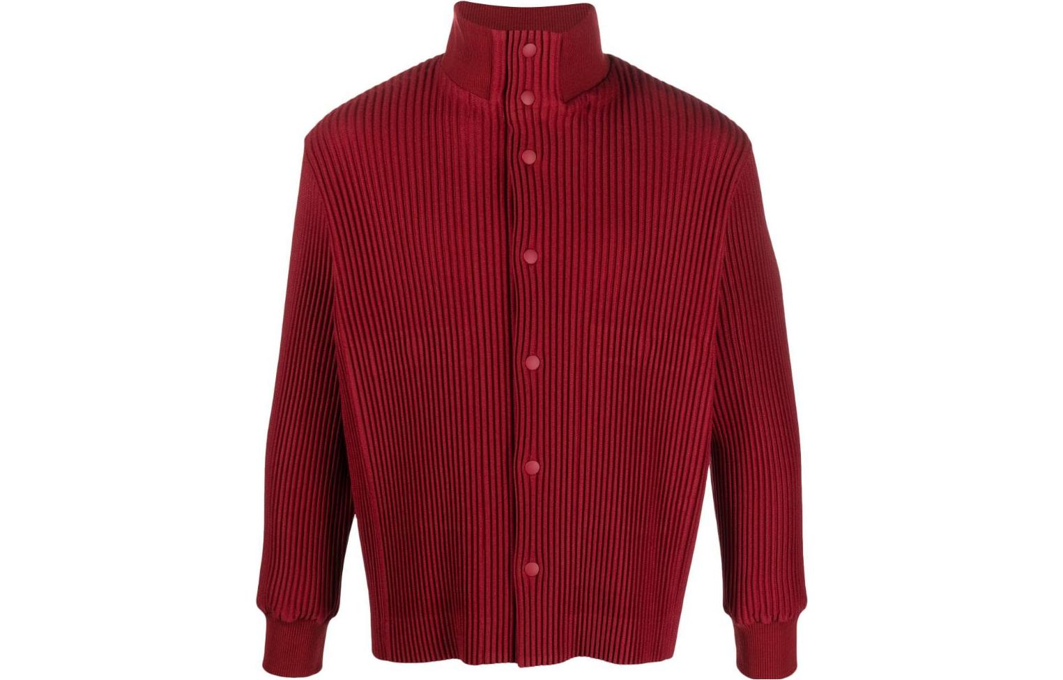 HOMME PLISSÉ ISSEY MIYAKE Red Single-Breasted Casual Long Sleeve Jacket HP38FC308-24