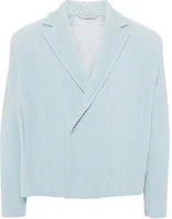 HOMME PLISSÉ ISSEY MIYAKE Single-Breasted Long Sleeve Jacket Light Blue HP46JD156-71 HOMME PLISSÉ ISSEY MIYAKE Single-Breasted Long Sleeve Jacket Light Blue HP46JD156-71