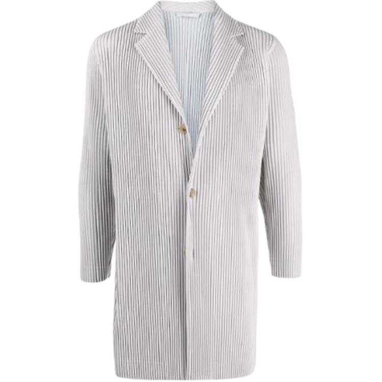 HOMME PLISSÉ ISSEY MIYAKE Solid Color Button-Up Jacket HP18JD202-11