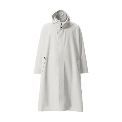 HOMME PLISSÉ ISSEY MIYAKE Solid Gray Hooded Long-Sleeve Jacket HP12FA022-11