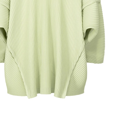 Homme Plissé Issey Miyake 綠色3/4袖經典褶皺男士T恤 HP46JK118-61 Details for Homme Plissé Issey Miyake 綠色3/4袖經典褶皺男士T恤 HP46JK118-61