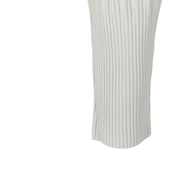 Details for オムプリッセ イッセイミヤケ ソリッドプリーツ カジュアルパンツ グレー HP55JF451-11