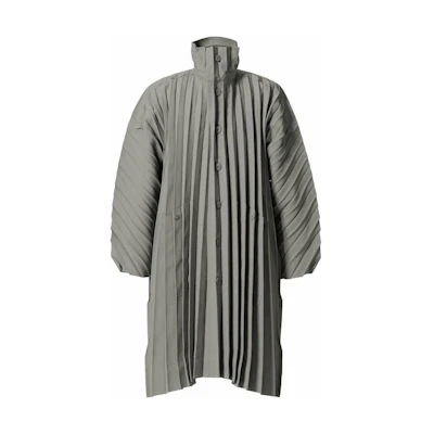 HOMME PLISSÉ ISSEY MIYAKE Solid Pleated High-Neck Button Jacket Men HP21FA310-12