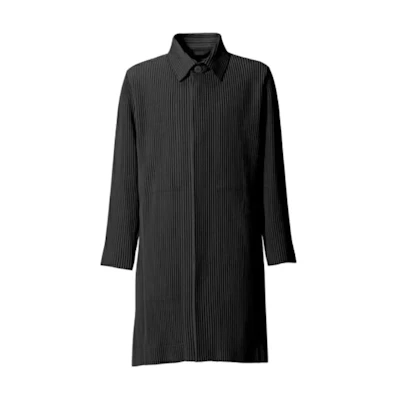 HOMME PLISSÉ ISSEY MIYAKE Solid Pleated Long Jacket Men HP03FA006-15