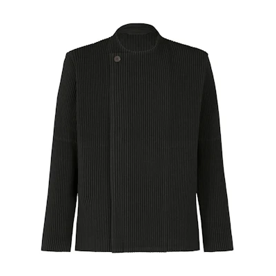 HOMME PLISSÉ ISSEY MIYAKE Solid Pleated Single-Breasted Jacket Men HP36FD301-15