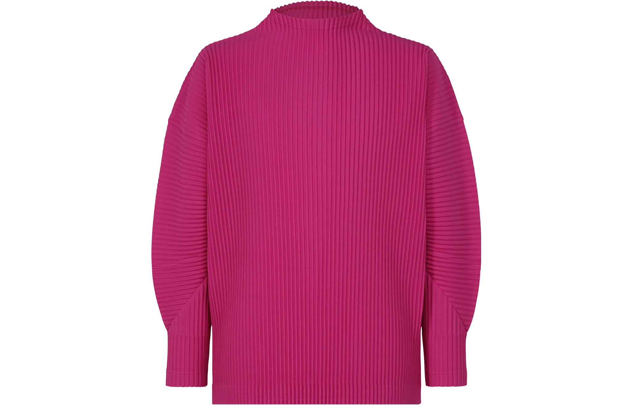 Homme Plissé Issey Miyake Solid Stripe Long Sleeve T-Shirt  Casualwear HP38JK123-25