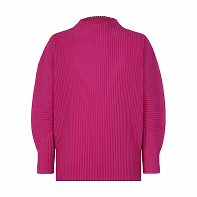 Homme Plissé Issey Miyake Solid Stripe Long Sleeve T-Shirt Casualwear HP38JK123-25