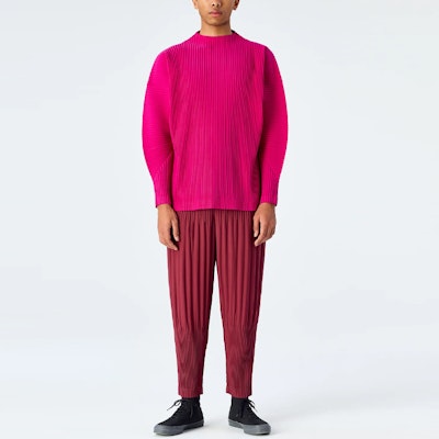 オムプリッセ イッセイミヤケ ソリッドストライプ 長袖Tシャツ カジュアルウェア HP38JK123-25 Purchase オムプリッセ イッセイミヤケ ソリッドストライプ 長袖Tシャツ カジュアルウェア HP38JK123-25