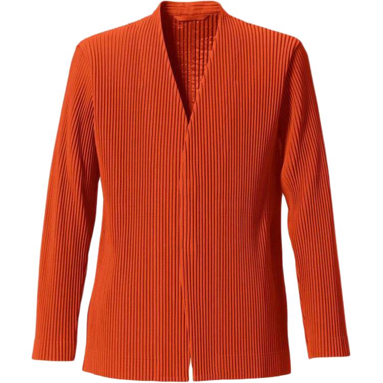 HOMME PLISSÉ ISSEY MIYAKE Solid V-Neck Open Jacket HP13JD150-31