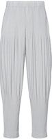 Homme Plissé Issey Miyake SS21 Gray Pleated Cropped Pants Casual Trousers. HP55JF153-11 Homme Plissé Issey Miyake SS21 Gray Pleated Cropped Pants Casual Trousers. HP55JF153-11
