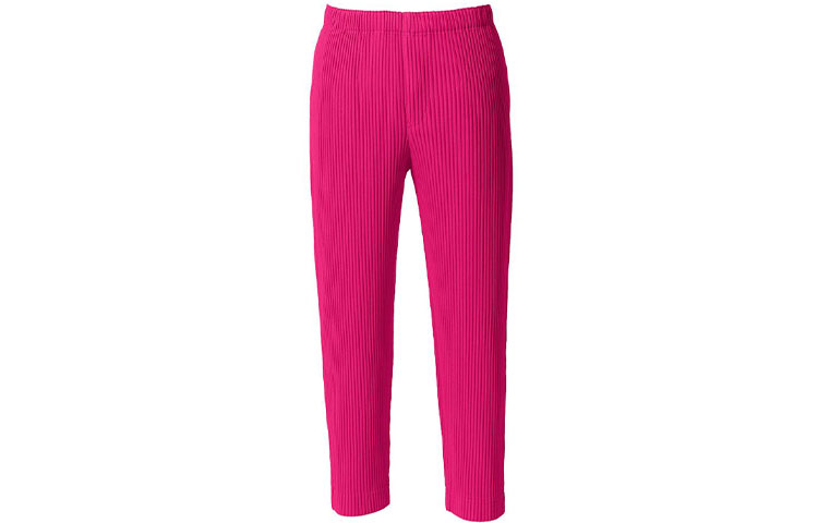 Homme Plissé Issey Miyake SS21 Pleated Straight Pants Unisex - Rose Pink HP13JF103-20