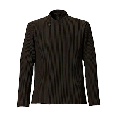 HOMME PLISSÉ ISSEY MIYAKE SS22 Brown Pleated Jacket for Men HP21JD166-45