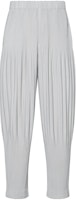Homme Plissé Issey Miyake SS22 Grey Pleated Loose Tapered Casual Pants Mens. HP55JF151-11 Homme Plissé Issey Miyake SS22 Grey Pleated Loose Tapered Casual Pants Mens. HP55JF151-11