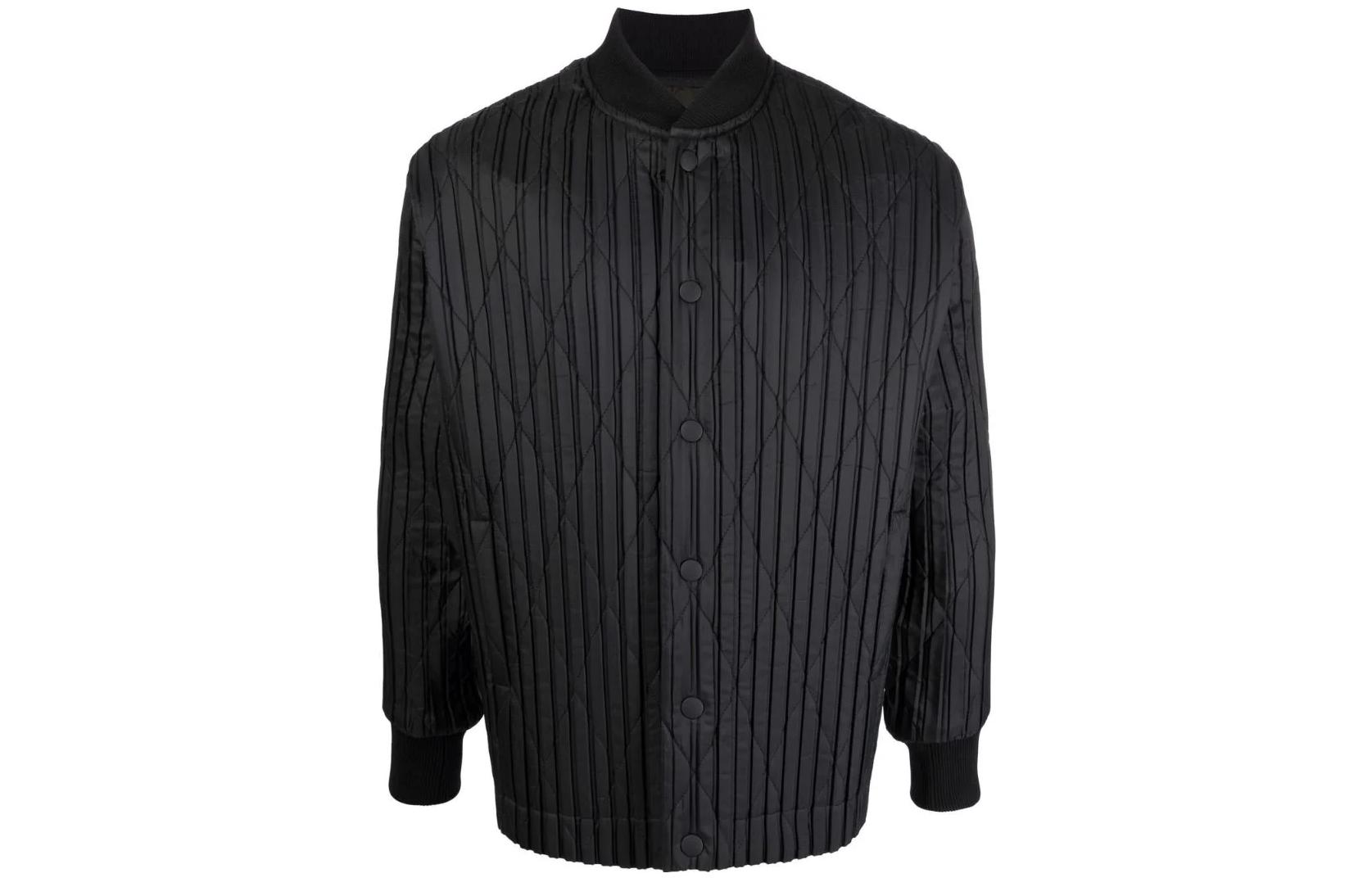 HOMME PLISSÉ ISSEY MIYAKE SS22 Pleated Puffer Jacket Black HP18FC32115